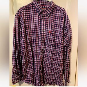 FR Ariat Button Down Work Shirt Size XXL 2XL